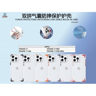 IPHONE 17 AIR FUNDA PROTECTORA ANTICAIDAS CON DOBLE BOLSA DE AIRE