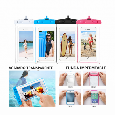 FUNDA IMPERMEABLE BOLSA TRANSPARENTE