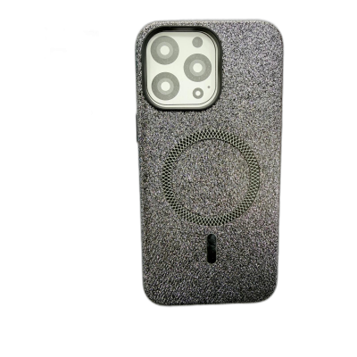 IP 14 PRO MAX FUNDA PROTECTORA MAGNETICA LIGERA CON TEXTURA DE LICHI