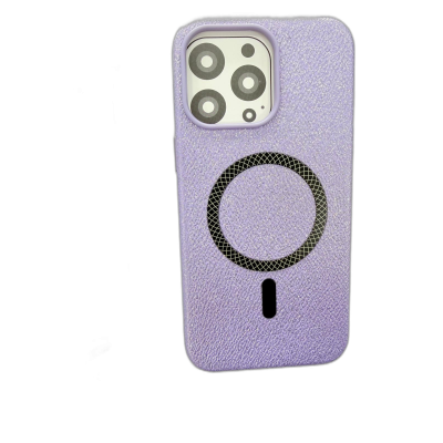 IP 15 PRO MAX FUNDA PROTECTORA MAGNETICA LIGERA CON TEXTURA DE LICHI