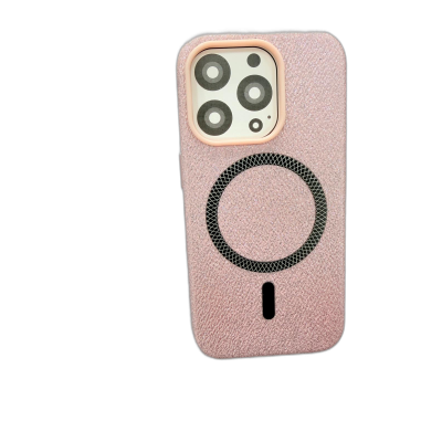 IP 15 PRO FUNDA PROTECTORA MAGNETICA LIGERA CON TEXTURA DE LICHI