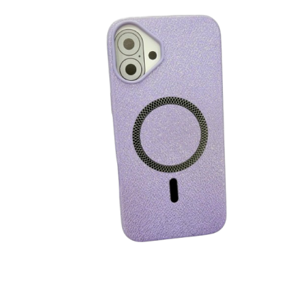 IP 16 PLUS FUNDA PROTECTORA MAGNETICA LIGERA CON TEXTURA DE LICHI