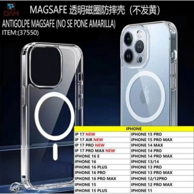 IP IPHONE FUNDA TRANSPARENTE MAGSAFE (NO SE PONEN AMARILLAS)